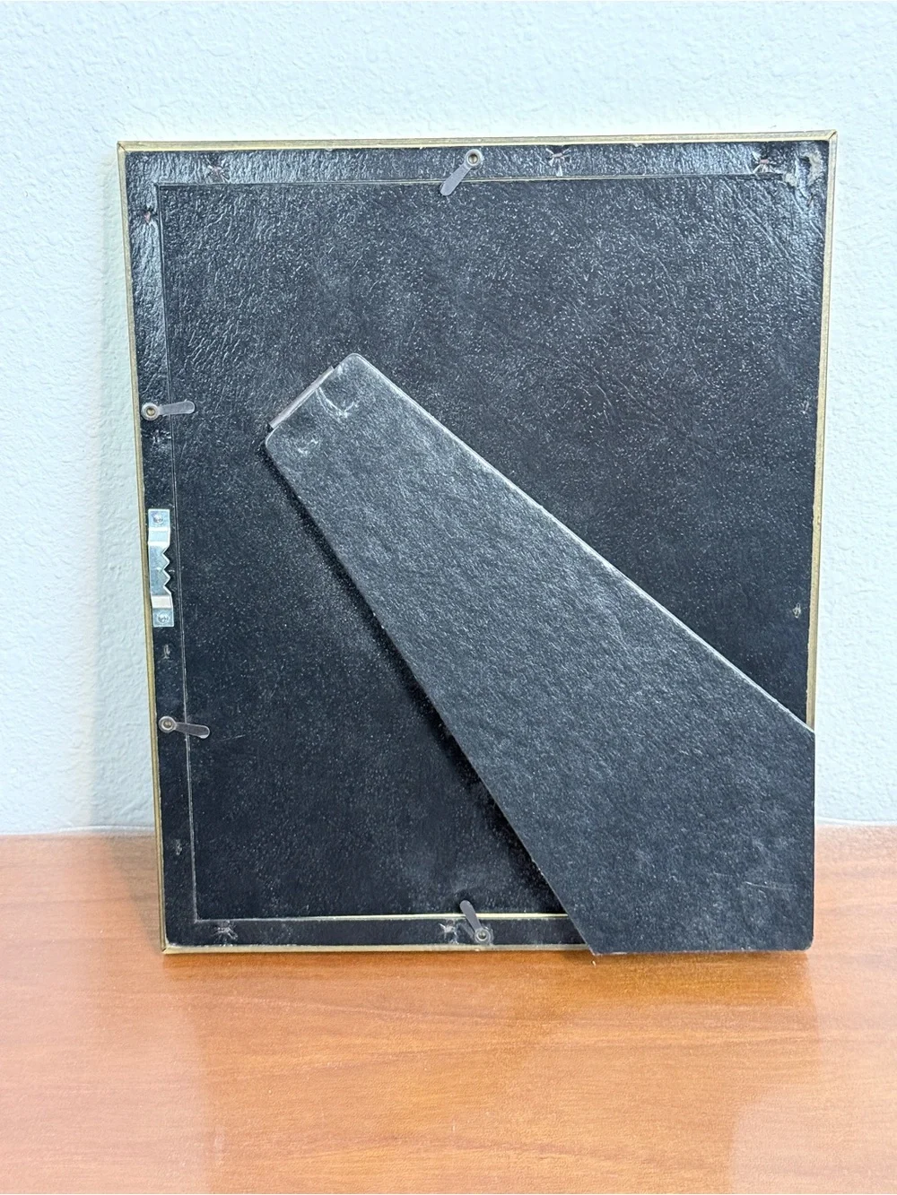 Vintage 70s Ornate Gold 8x10 Tabletop Picture Frame